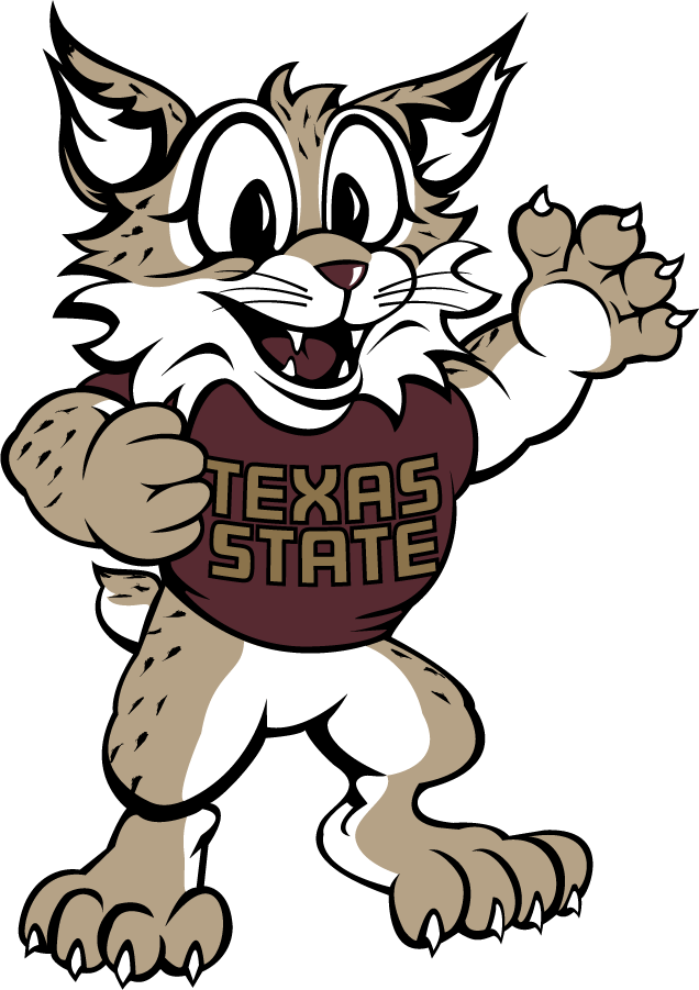 Texas State Bobcats 2015-Pres Mascot Logo iron on transfers for clothing